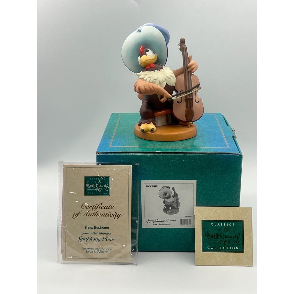 Walt Disney Classics Clara‎ Cluck Symphony Hour Bravo Bravissimo Figurine Cert